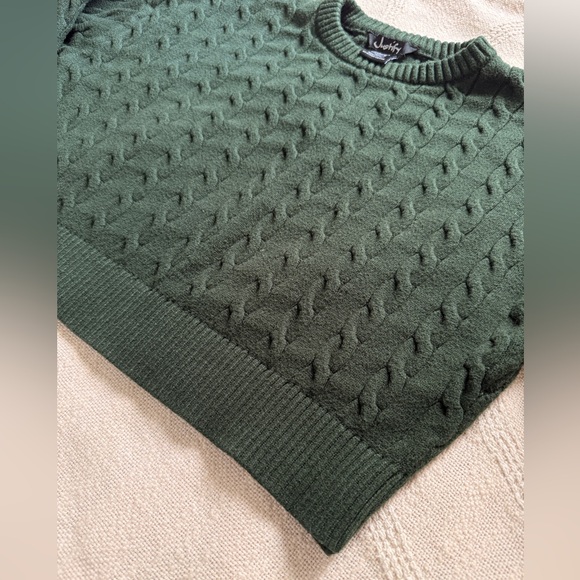 Justify Forest Green Soft Cropped Sweater - Picture 3 of 5